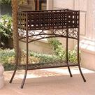 Plant Stand International Caravan Mandalay 2 níveis de bronze martelado