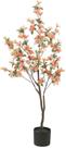 Planta Artificial Arvore Azaleia Pu C/Pote X86 Laranja1,20cm