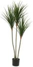 Planta Artificial Arvore Dracena Marginata C/Pote X3 Verde 1,20cm