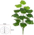 Planta Artificial Arvore Jiboia Real Toque X18 Verde Creme 1m