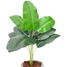 Planta Artificial Bananeira 12 Folhas Arbusto Decoração Casa