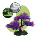 Planta Artificial Bonsai Roxa Para Aquário Terrário e Decoração
