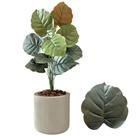 Planta Artificial Caladium Alocácia + Vaso Bojo Decoração Planta Artificial Caladium Alocácia + Vaso Bojo Decoração