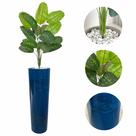 Planta Artificial Comigo Ninguém Pode + Vaso Coluna + Pedra
