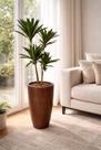 Planta Artificial Dracena Realista 1,60m com Vaso Luxo Grande para Decoração