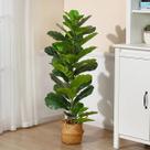 Planta Artificial Ficus Lyrata 1.00m Realista para Decoração de Sala Elegante Planta Artificial Ficus Lyrata 1.00m Realista para Decoração de Sala Elegante