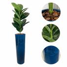 Planta Artificial Ficus Lyrata Jiboia Vaso Alto Marmorizado