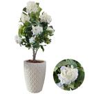 Planta Artificial Hortência Folhagem Com Vaso Completo Decor Planta Artificial Hortência Folhagem Com Vaso Completo Decor