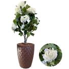 Planta Artificial Hortência Folhagem Com Vaso Completo Decor Planta Artificial Hortência Folhagem Com Vaso Completo Decor
