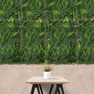 Planta Artificial Jardim Vertical Pronto Placa com Folhagem