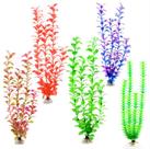 Planta Artificial Kit 6 Unidades 40Cm Para Aquário Enfeites Planta Artificial Kit 6 Unidades 40Cm Para Aquário Enfeites