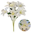 Planta Artificial Lirio com 7 Flor Toque Real Decoração Casa