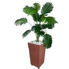 Planta Artificial Palmeira Arranjo Vaso Grande Rattan Decoração Enfeite Casa