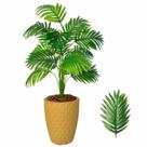 Planta Artificial Palmeira Com Vaso Bege Completo