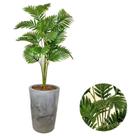 Planta Artificial Palmeira Com Vaso Cone Polietileno Polido