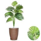 Planta Artificial Palmeira Com Vaso e Pedras Brancas