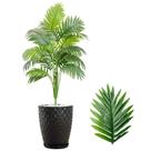 Planta Artificial Palmeira Com Vaso Pedra Branca Completo Planta Artificial Palmeira Com Vaso Pedra Branca Completo