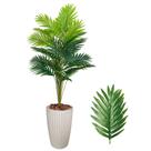 Planta Artificial Palmeira com Vaso Polietileno Cone Romano - Bege Planta Artificial Palmeira com Vaso Polietileno Cone Romano - Bege