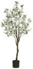 Planta Árvore Artificial Azaleia Pu C/Pote X544 Creme 1,4m