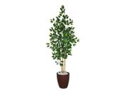 Planta Árvore Artificial Bambu Real Toque 1,6m Kit + Vaso S. Marrom 30cm Planta Árvore Artificial Bambu Real Toque 1,6m Kit + Vaso S. Marrom 30cm