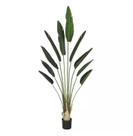 Planta Árvore Artificial Palmeira Viajante com Pote Verde 2,1m