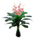 Planta Árvore Artificial Real Toque X21 Rosa 90cm