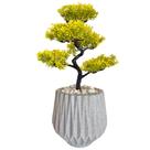 Planta Árvore Bonsai Artificial Com Vaso Decoração -