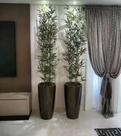 Planta bambu artificial 5 hastes 1mt sem o vaso