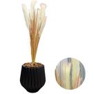Planta Capim Dos Pampas Artificial com Vaso Completo