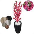 Planta Cerejeira Pink Flor Artificial Com Vaso Decoração