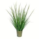Planta de grama verde artificial Vickerman Everyday 28 com panela de ferro Planta de grama verde artificial Vickerman Everyday 28 com panela de ferro