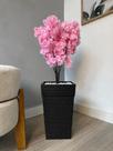 Planta Flor Cerejeira Artificial Com Vaso Arranjo Completo -