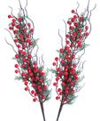 Planta Galho Artificial Frutas Vermelhas 70cm