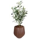 Planta Oliveira Artificial Azeitona Coma Vaso Origami
