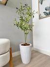 Planta Oliveira Artificial Com Vaso Arranjo Azeitona Luxo -
