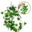 Planta Pendurada Verde Artificial Arranjo Parede Varanda Folhagem de Hera Caída Pendente