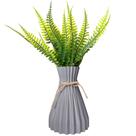 Planta Samambaia Artificial Com Vaso Arranjo Completo