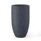 Plantador de concreto Kante Tall Round 60cm com orifício de drenagem de carvão Plantador de concreto Kante Tall Round 60cm com orifício de drenagem de carvão
