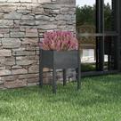 Plantador de jardim VidaXL Pinho de madeira maciça cinza 50x50x70cm Plantador de jardim VidaXL Pinho de madeira maciça cinza 50x50x70cm