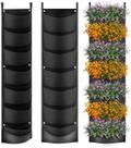 Plantador de parede vertical iPower, pacote com 2, impermeável, 7 bolsos