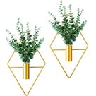 Plantadores suspensos Canlierr em forma de diamante com plantas artificiais Plantadores suspensos Canlierr em forma de diamante com plantas artificiais