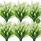Plantas Artificiais AmberFun 16 Feixes Resistentes a UV Brancas