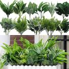 Plantas artificiais Green Moon 14 pacotes ao ar livre resistentes a UV Plantas artificiais Green Moon 14 pacotes ao ar livre resistentes a UV