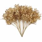 Plantas artificiais PASYOU Golden 32cm Faux Foliage, pacote com 4