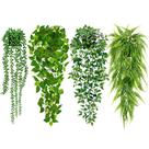 Plantas artificiais pendentes 4 unidades Palonu folhagem verde artificial Plantas artificiais pendentes 4 unidades Palonu folhagem verde artificial