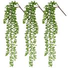 Plantas artificiais pendentes RAINFLOW 3 peças 71 cm tipo colar de pérolas