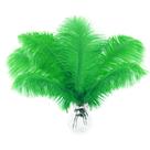 Plantas artificiais Soarer Green Ostrich Feathers 15 unidades 30-35 cm