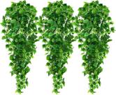 Plantas artificiais suspensas Ageomet Fake Ivy Vine 110 cm 3 unidades