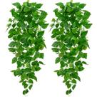 Plantas artificiais suspensas BLEUM CADE 2 peças de videiras falsas de Pothos