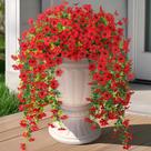 Plantas artificiais suspensas Hrobek Faux Mums Flowers, 2 unidades
